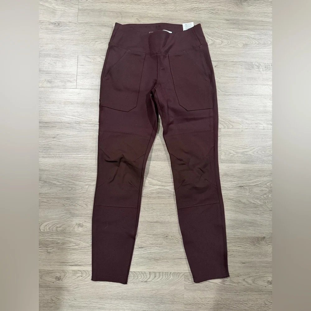 Women's Burgundy Jeans Carhartt Fitted‎ Pants Pull On XS Slim Fit